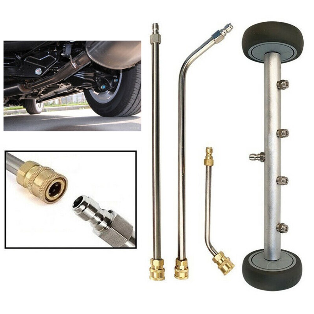 Under Body Accessories Pressure Washer High Power 4 Spray Nozzle Portable Stainless Steel Chassis Undercarriage Cleaner