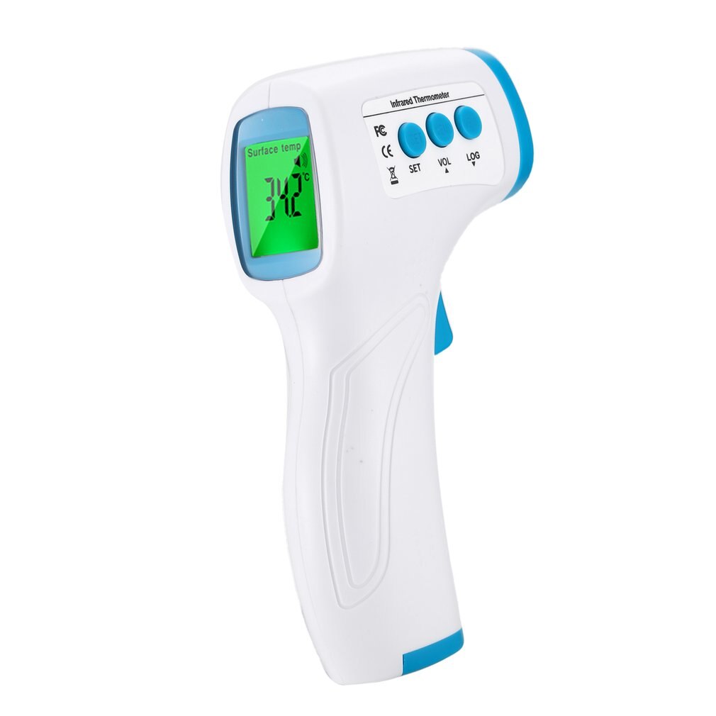 Non-Touch Infrared Forehead Thermometer IR Digital thermometer Fever Temperature Measurement For Baby Adult: blue