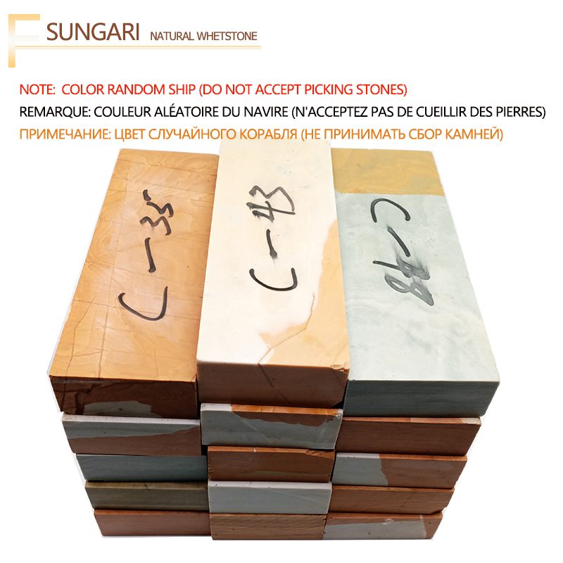 200x70x30mm pierre à aiguiser naturelle aiguiseur de couteaux pierre à aiguiser Songhua (Sawari) pierre à aiguiser, pierre à aiguiser à eau, aiguiseur de meulage