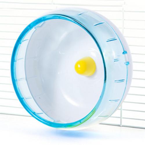 1Pc Funny Pet Hamster Mouse Rat Exercise Silent Running Spinner Wheel Cage Playing Toy Колесо упражнения хомяк: Blue