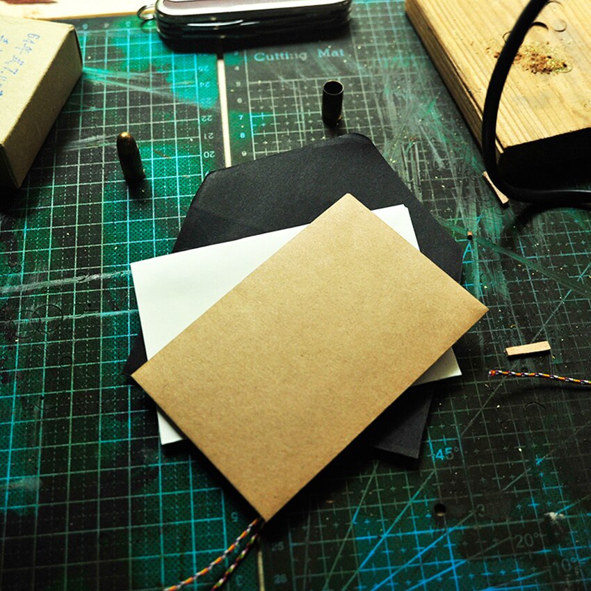 10pcs/lot White,Black,Kraft Blank Envelopes Mini Paper Window Envelopes for Wedding Invitation Envelope Card Envelope