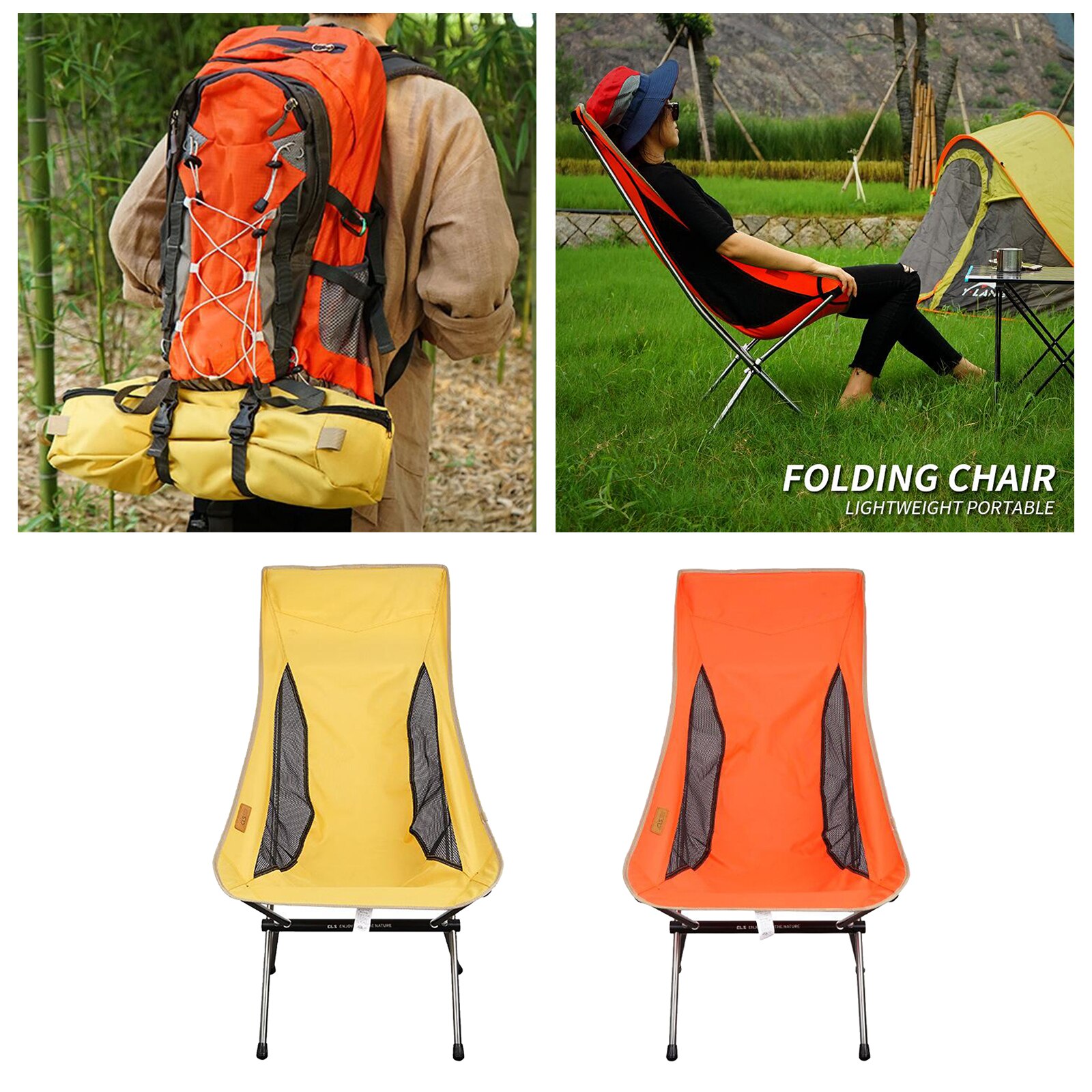 Draagbare Klapstoel Met Armleuning En Carrying Opbergtas Voor Outdoor Camping Picknick Vissen