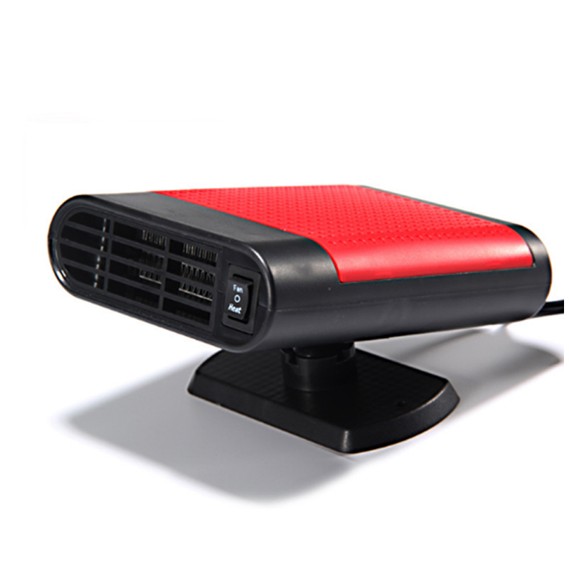 150W Heater Heating Cool Fan Defroster Demister Portable Ceramic Car Vehicle Heater: Black Red