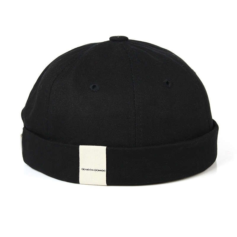 Mænd hat vinter hat beanie justerbar afslappet kraniet sømandshue retro marineblå stil solid kvinders hat