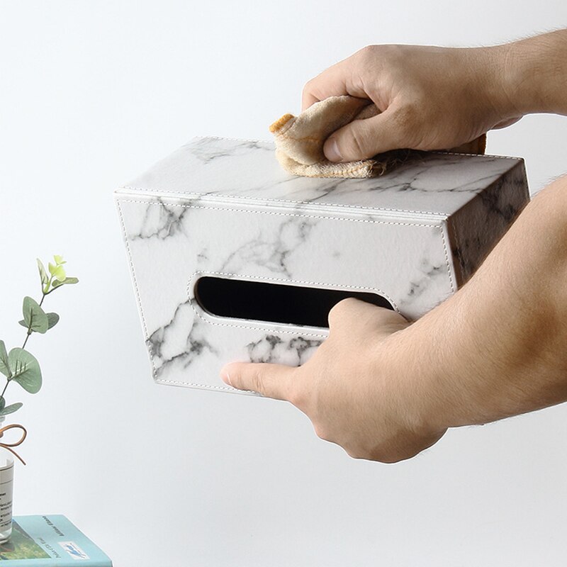 Nordisk marmor bläckpapper låda hushåll vardagsrum kök servett förvaring hållare