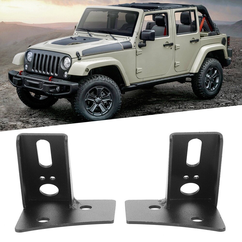 Metal Car Spotlight Holder A-Pillar Bracket Fits for Jeep Wrangler JK 2007 motocicleta faro delantero de moto