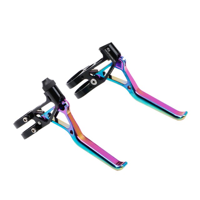 Litepro 14/16/20 Inch BMX bicicletta ultraleggera CNC 64g leva freno bici pieghevole per leve freno Brompton V: colorful