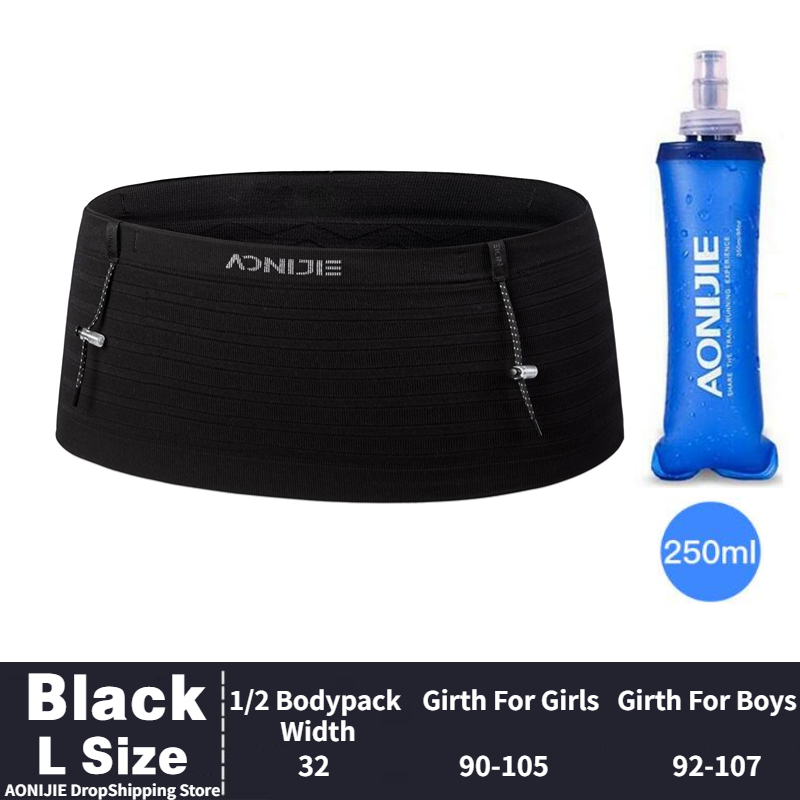AONIJIE W8116 Neueste Gewebte Elastische Sport Taille Pack Laufende Rennen Nummer Gürtel Für Triathlon Marathon- Radfahren Bergsteigen: lila farbe
