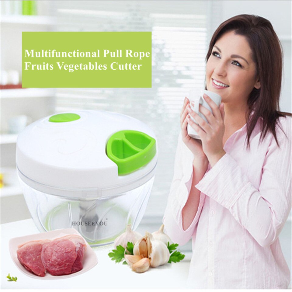 Manual Food Chopper Household Vegetable Chopper Shredder Multifunction Food Processor Meat Machine Crusher Blender