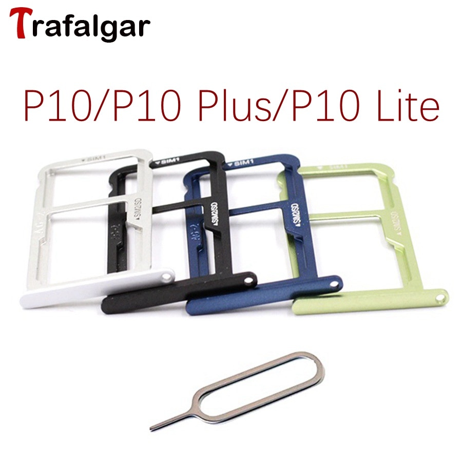 for Huawei P10 Lite SIM Card Tray Holder Micro SD Slot Socket Adapter For Huawei P10 Plus Sim Tray Black/Silver/Gold/Blue/Green