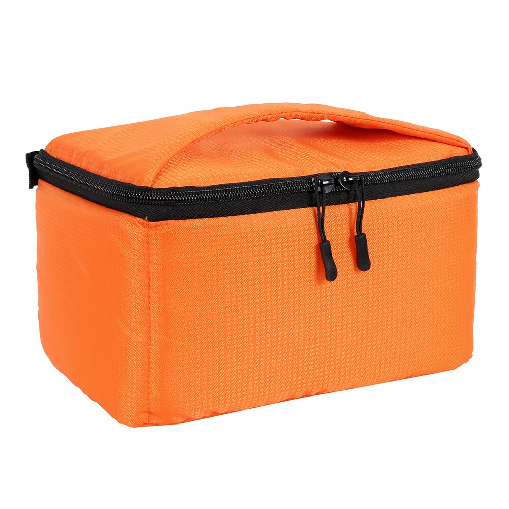 Funda impermeable para cámara fotográfica, bolso multifuncional para cámara de vídeo Digital DSLR, para fotos al aire libre, Nikon Canon: orange M 14x26x15cm