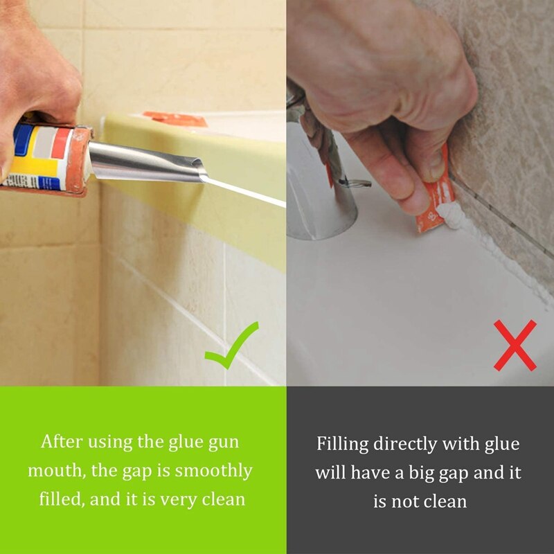 18Pcs Caulk Nozzle Applicator Reusable Caulking Finishing Tool Sealant Caulking Finishing Tool Kit for Kitchen Window