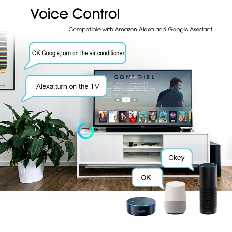 Universal WiFi + IR Smart Remote Control IR Smart Home Control Hub Tuya App Works with Google Assistant Alexa Siri