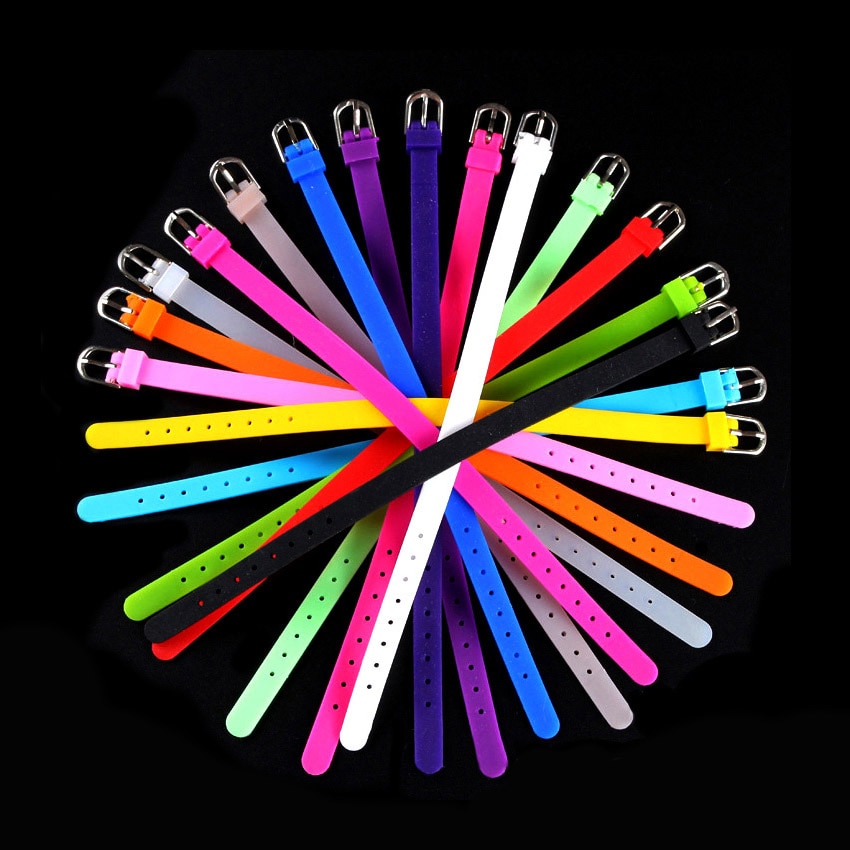 Bracelets en Silicone pour filles et femmes, accessoires mignons, bricolage, en caoutchouc, pour la fabrication de bijoux, de fête de mariage
