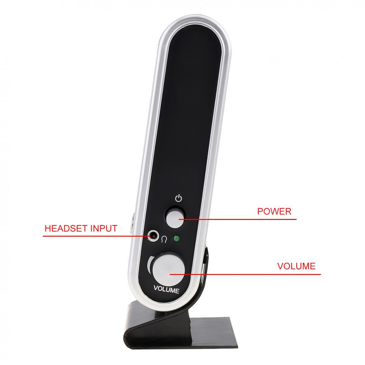 Usb2.0 6W Bedrade Usb Power Luidsprekers Stereo 3.5Mm Audio Jack Voor Pc Laptop Computer Mac Mini Plastic Hoofdtelefoon microfoon