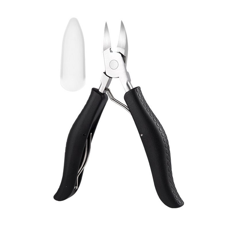 Tijeras para cutículas de uñas y uña del dedo del pie, producto para eliminar la piel muerta, herramienta de manicura y pedicura: Negro