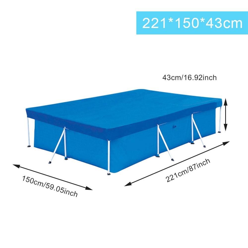 Large swimming pool cover rectangularPEtarpaulin swimming pool rectangular cover cloth dustproof floor cloth outdoorvilla garden: A