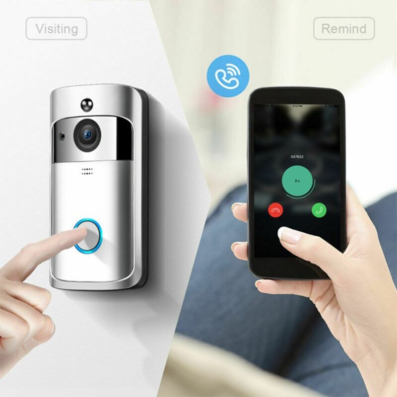 Smart Ip Video Intercom Wifi Video Deurtelefoon Deurbel Wifi Deurbel Camera Ir Alarm Draadloze Beveiliging Camera