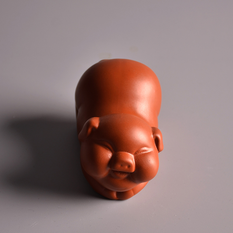 TANGPIN yixing purple clay tea pets pig cute zisha teapets tea accessories: Style E