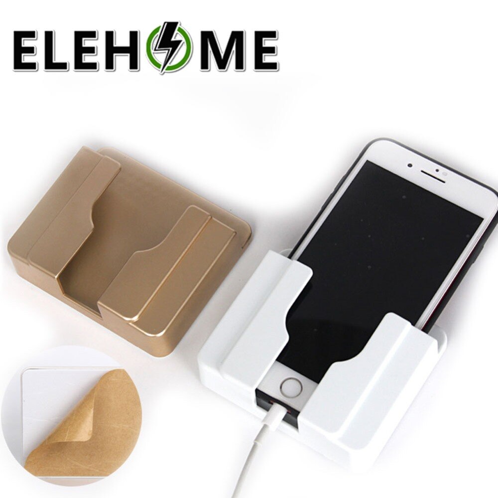 1pcs Wall Holder White Golden 86*86mm Socket Universal Stand Display Support USB Wall Socket Wall Holder XF30