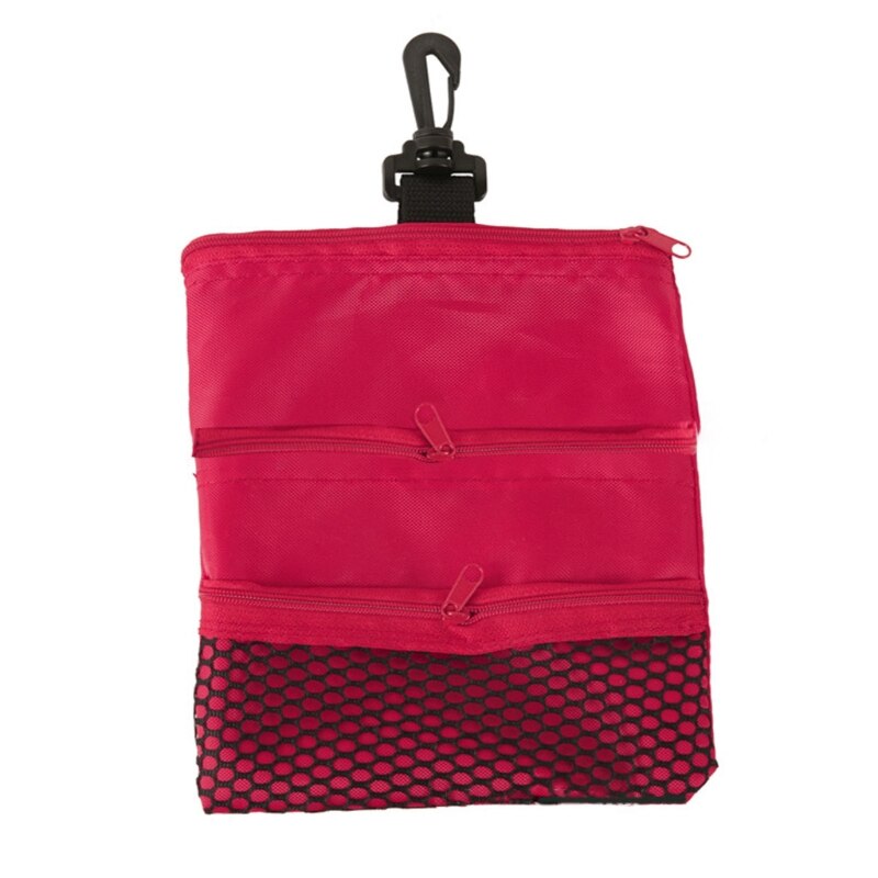 Multi-layered Zipper Portable Storage Golf Ball Bag Durable Large Capacity Pack PXPF: R