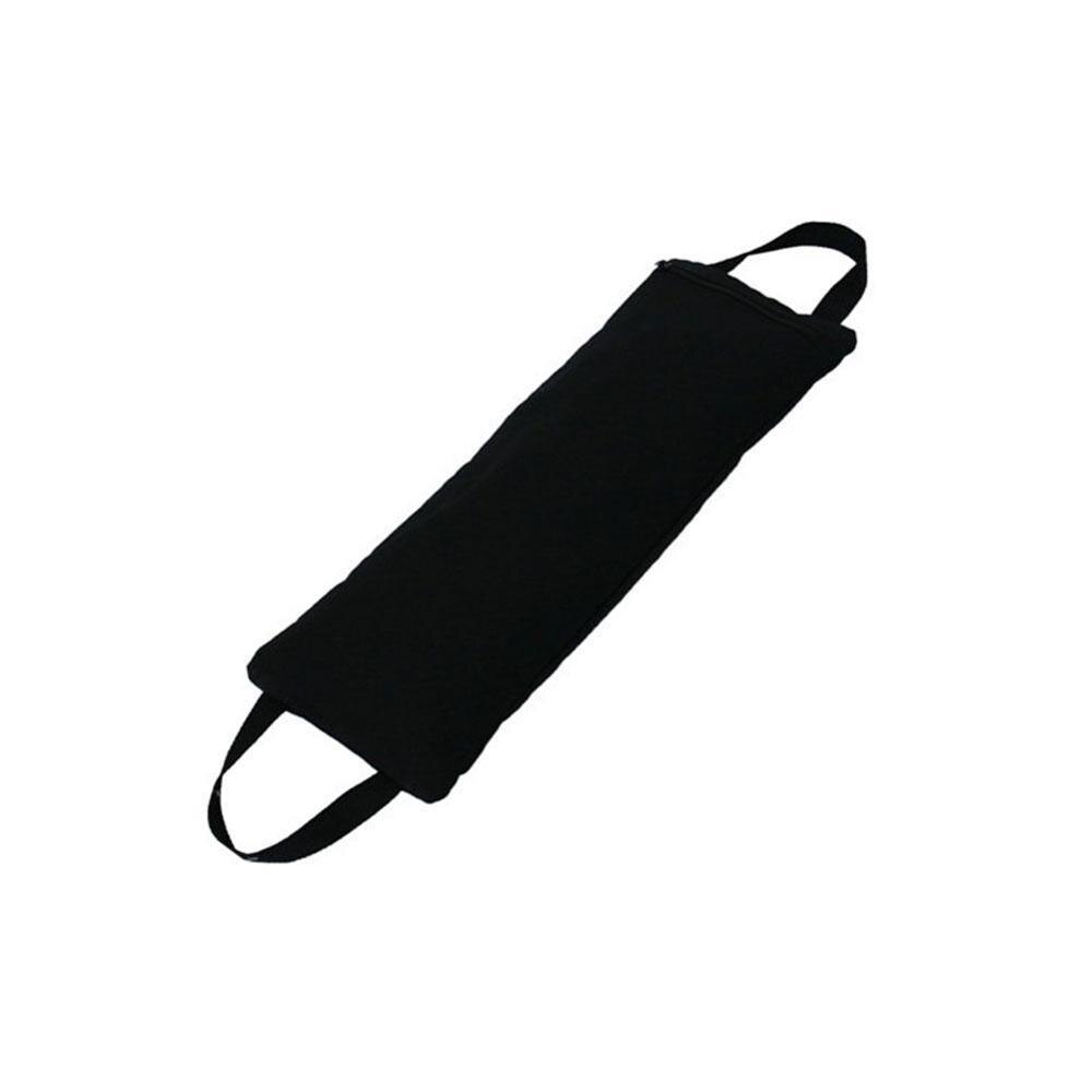 Yoga sac de sable 21x53cm pas de remplissage poids libre sac de sable mince Yoga Fitness bras coup de pied sable jambe sac entraînement poids réglable O2V1: Black