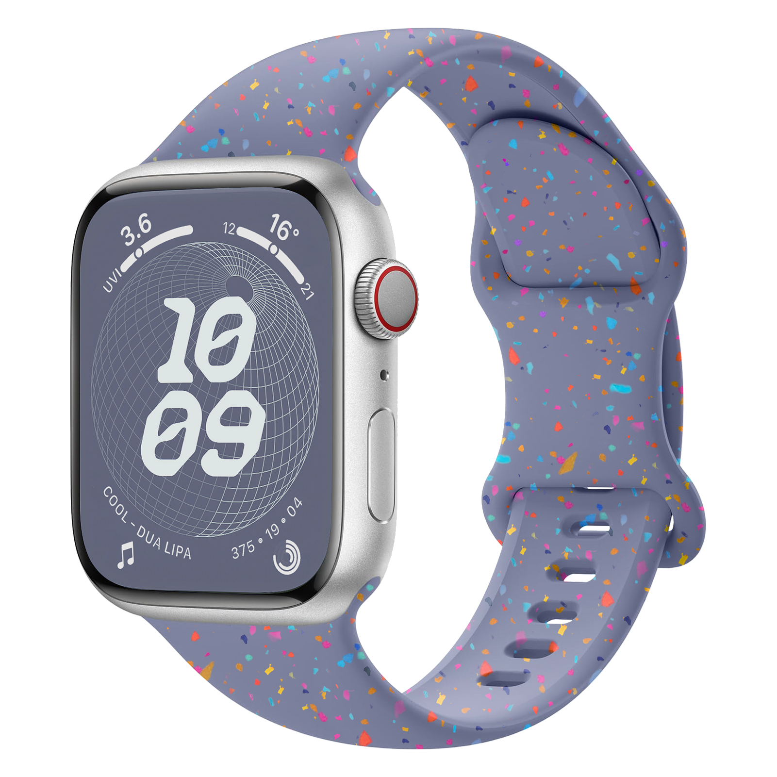 Boucle sport en silicone pour Apple Watch Band, 40mm, 45mm, 44mm, 41mm, 38mm, 49mm, Bracelet souple, iWatch Series 9, 8, 7, 6, 5, 3, SE Ultra 2 Strap: flaque d'olive / 20 mm