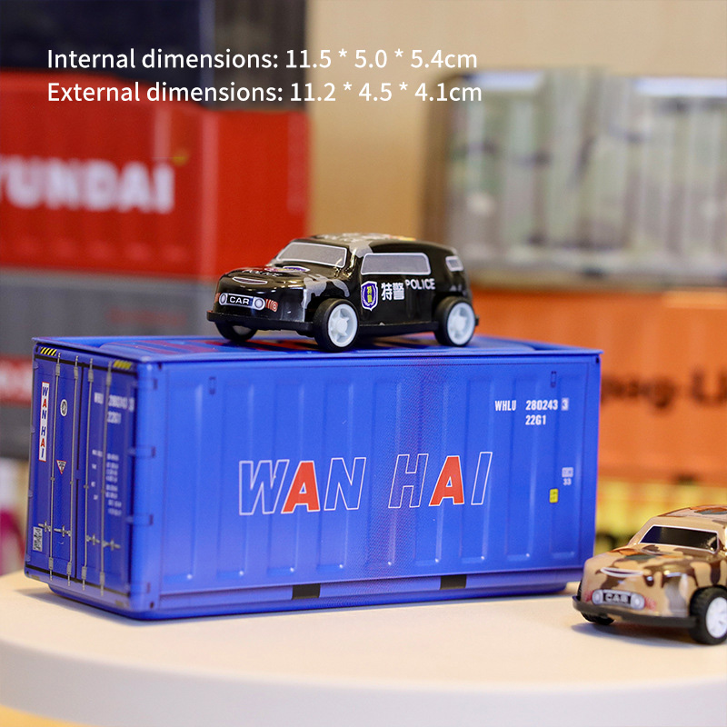 Container Mini Iron Box Small Container Model Storage Box Desktop Ornament Storage Rack Multi-Functional Metal Box: light yellow