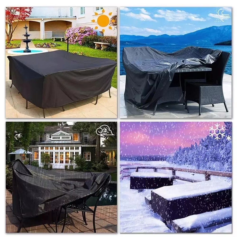 90 storlekar vattentäta överdrag för uteplats/trädgårdsmöbler, regn/snö, stolsöverdrag för soffa/bord/stol, dammtäta överdrag