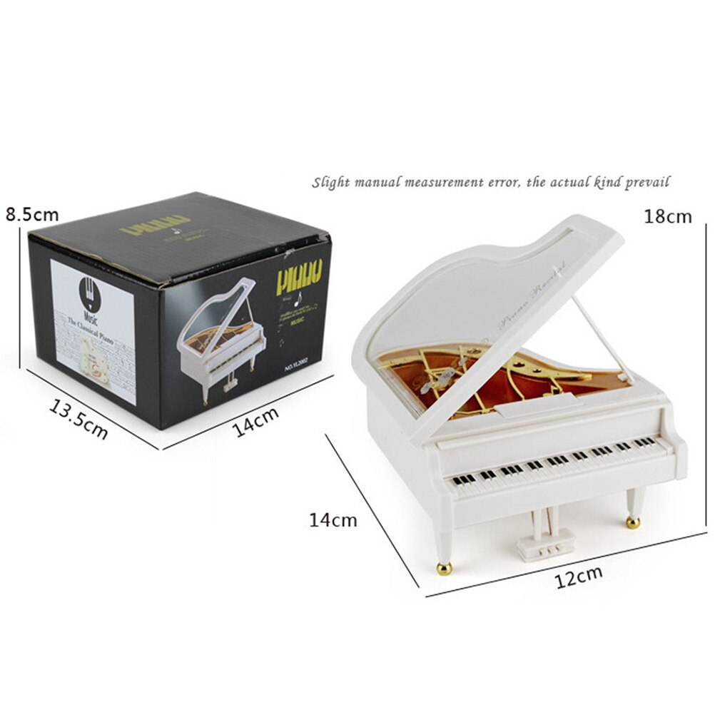 1pc Home Decor Home Decoration Music Box Resin Ballet Dancer Piano Classical Music Box Melody Box Desktop Adornment