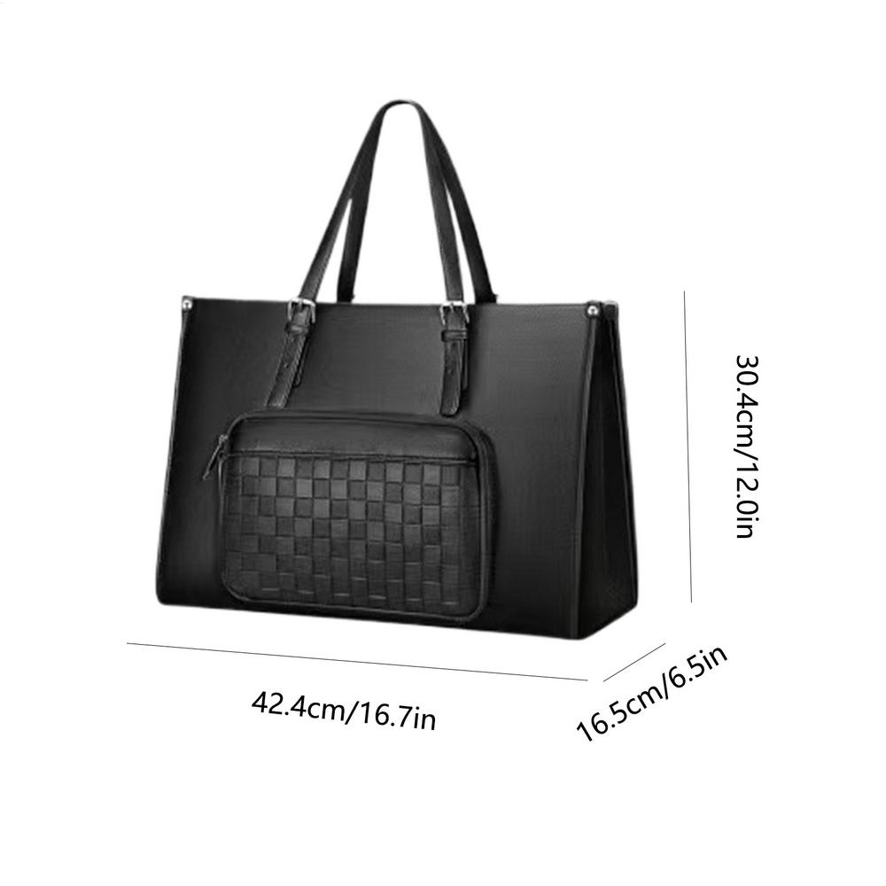 Bolsa tote com compartimento para almoço, bolsa para laptop com compartimento para lancheira, suporte para computador, frutas, bebidas, lanches, recipiente: Default Title