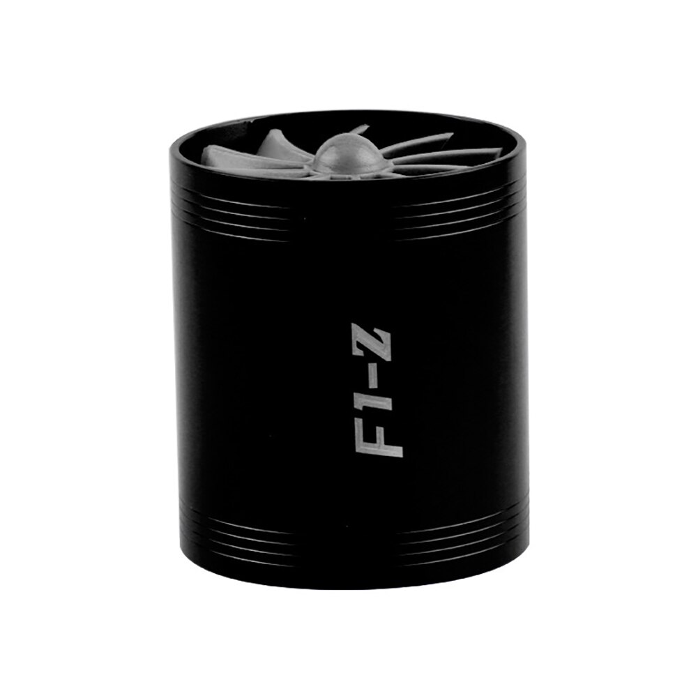 Durable coche vehículo turbocompresor Turbo compresor ahorro de combustible ventilador con cubiertas de goma ahorro de combustible mejorado Plantilla de coche torque: Black