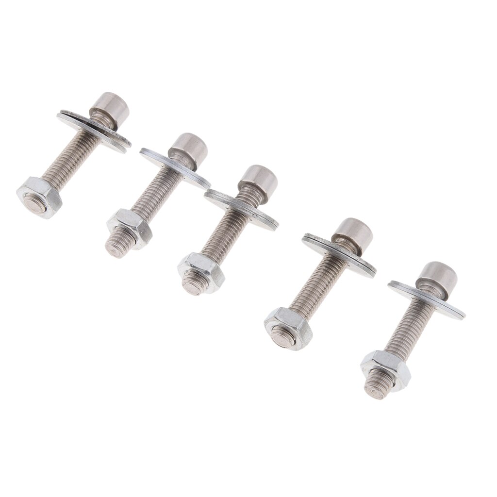 5x Universal Stainless Steel M6/6mm Button Head Socket Cap Screw Hex Nuts Washers Set