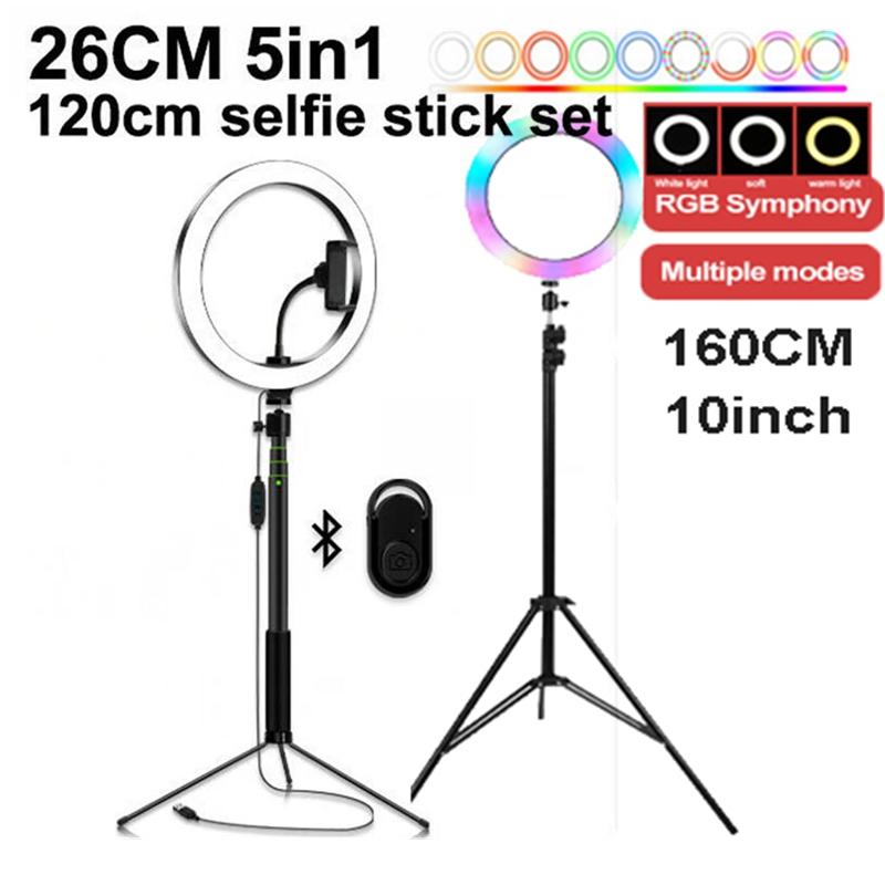 Photography Ring Light Tripod LED Ring Light Selfie Ring Light for Makeup Video Live Aro De Luz Para for Tik Tok Photo Studio