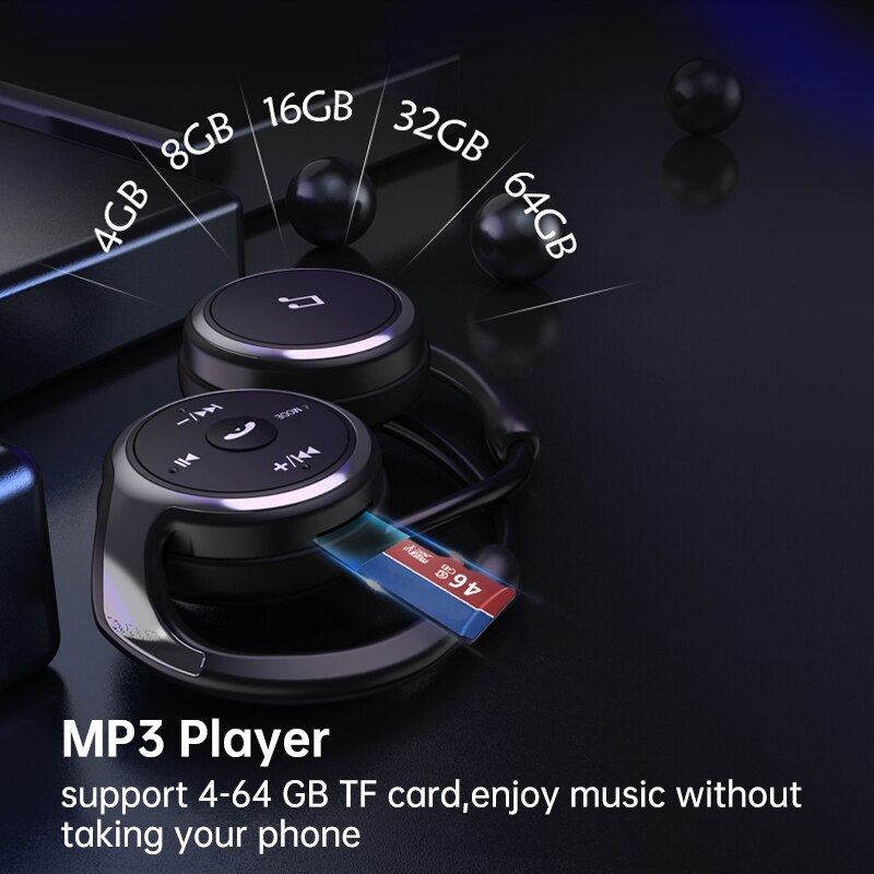 Wireless headphones MP3 Player Wireless Bluetooth earphone music headset sport portable MP3 Player walkman headphones for Phone