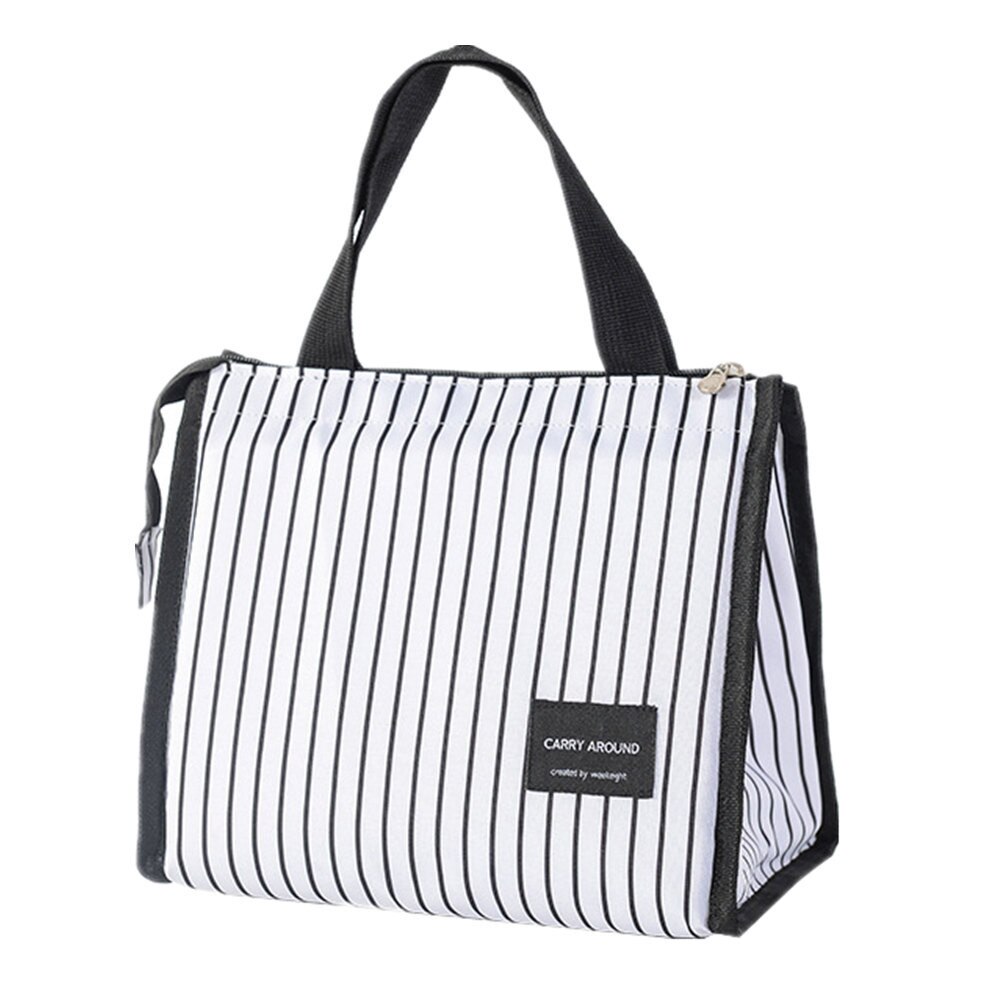 Bolsa de almoço dobrável portátil, sacola feminina, organizadora para almoço, suporte de almoço, recipiente de armazenamento de alimentos, bolsa para carregar alimentos: B