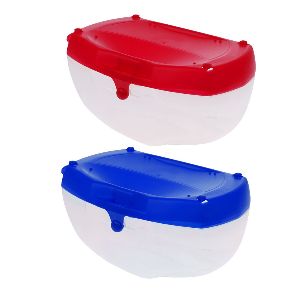 2 st tunga hårda dykmask förvaringsboxfodral, snorkelglasögon simglasögonskydd, behållare genomskinlig