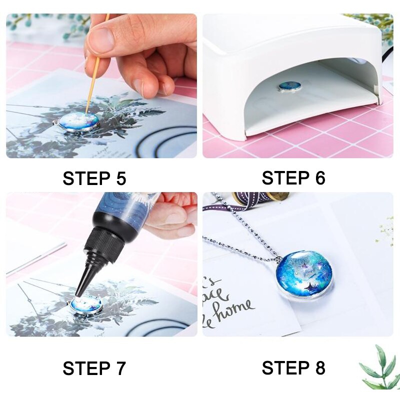 Pegamento duro de resina epoxi UV con luz solar para hacer joyas DIY, revestimiento de fundición LXH