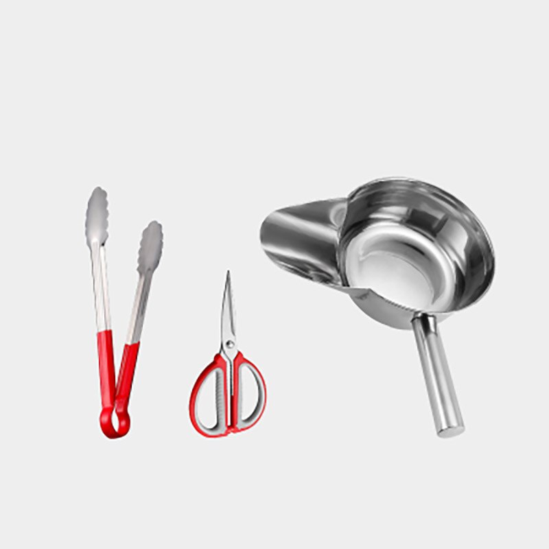 Stainless steel food packing shovel, duckbill scoop, salted chicken packing spoon, pot chicken shovel, french fries bagging tool: D
