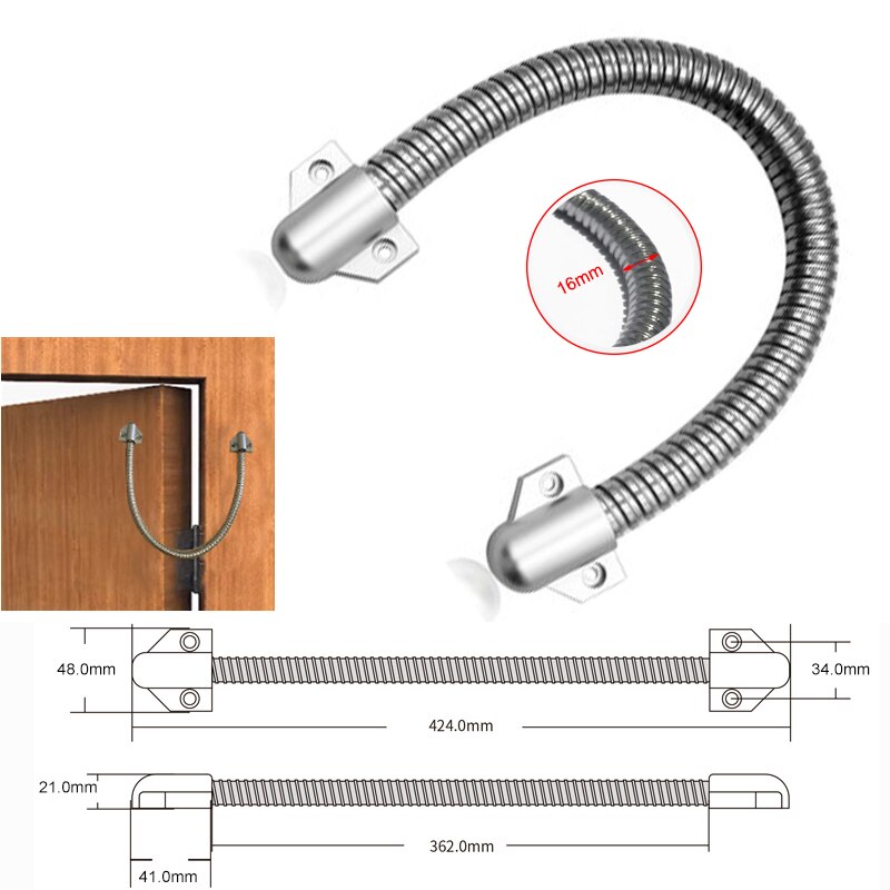 Door Loop Electric Stainless steel Exposed Mounting protection sleeve Access Control Cable Line for Control Lock Door Lock: G222