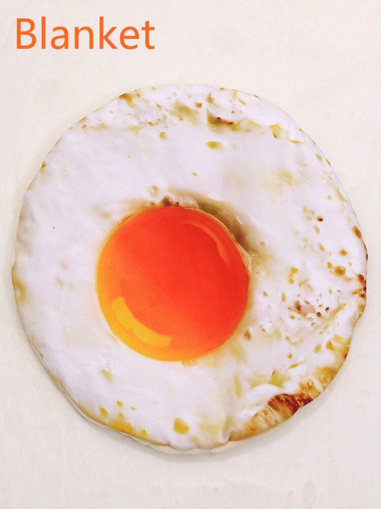 Kreative Pet Kissen Decke Weichen Samt Pizza Ei Lebensmittel Obst Gedruckt Hund Katzen Schlaf Matte Winter Warme Decken Haustiere Produkte: Egg Blanket / M