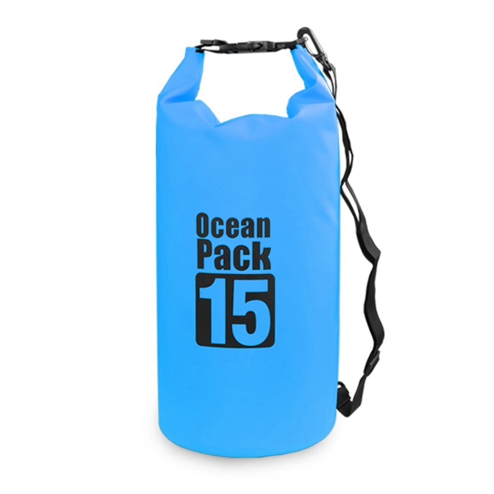 Outdoor Waterproof Dry Backpack Water Floating Bag Roll Top Sack for Kayaking Rafting Boating River Trekking Swimming Pool kayak: 15L14