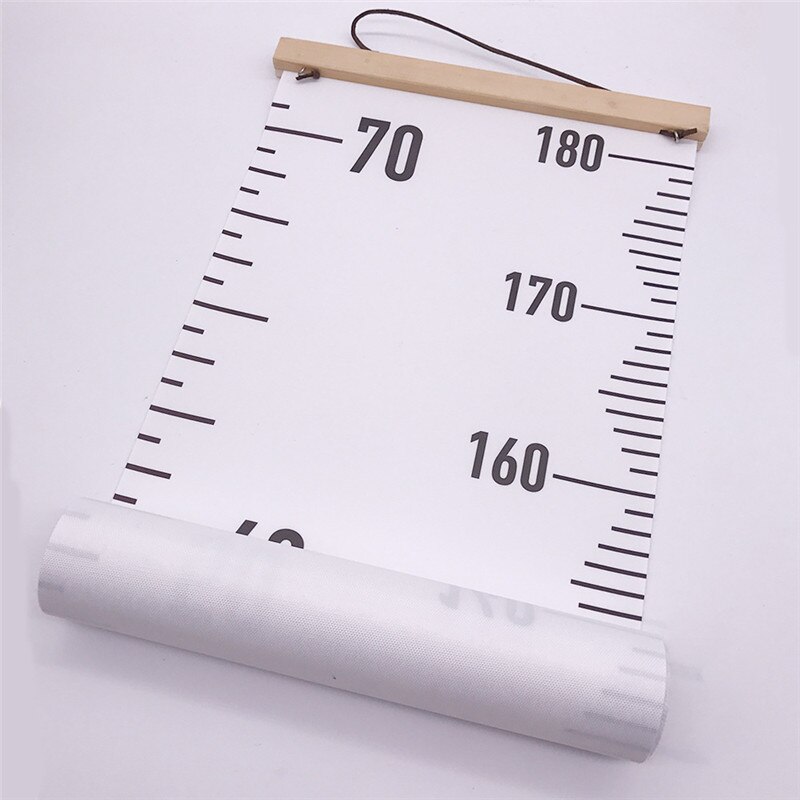 Wooden Wall Hanging Child Growth Ruler Stadiometer Removable Height Wall Stickers Baby Kids Room Nursery Growth Chart Home Decor