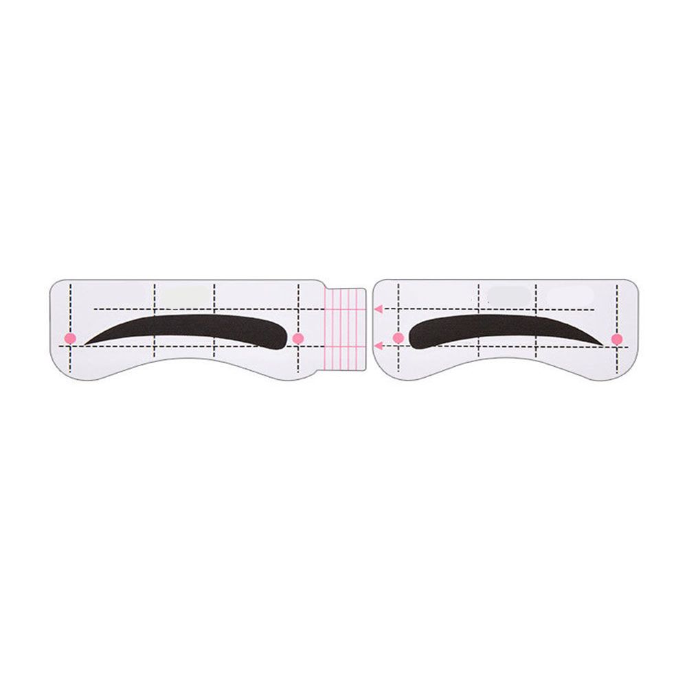 10 Vellen Wenkbrauw-Vormige Lui Tekening Wenkbrauw Kaart Quick Wenkbrauw Sticker Een-Lijn Wenkbrauw Make-Up Extra Tool Set verstelbare: 06
