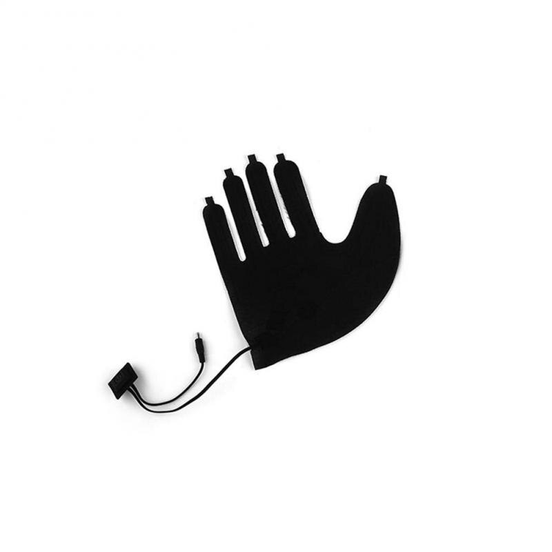 USB Beheizte Handschuhe Winter Warme Fünf-Finger Handschuhe Heizung Pad Elektrische Heizung Film Drei-Level Einstellung Handschuh Heizung blatt