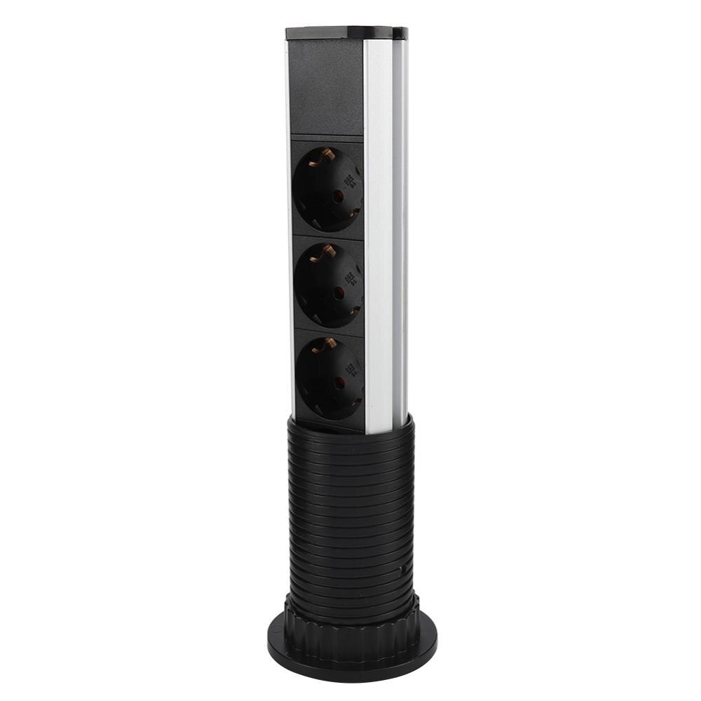 3/4 Holes Up Sockets Electrical Tensile Power Outlet Plug Socket For Worktop Desk Power Port Pull popup Socket USB Table Socket