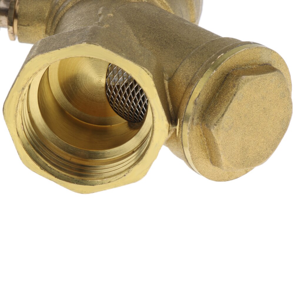 1'' Female Thread Brass Ball Valve DN25 with Strainer Filter, Sanitary