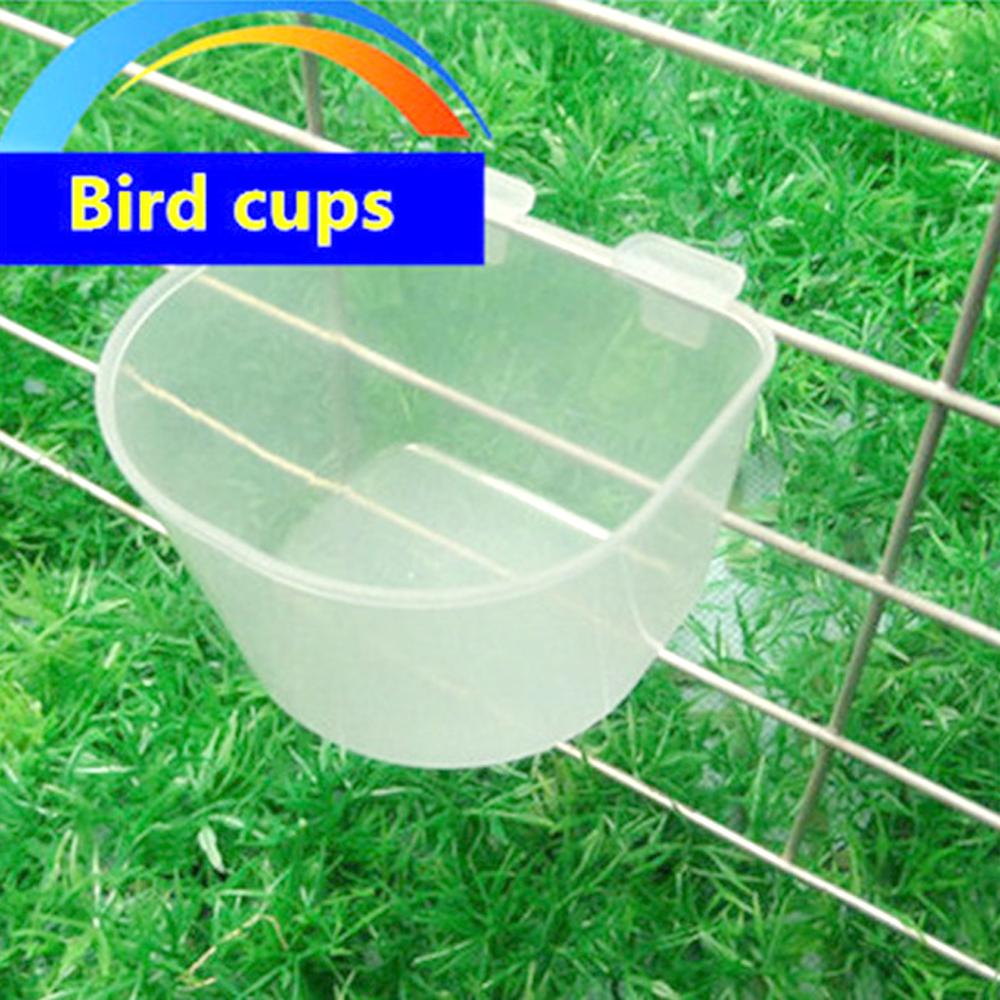 8 piezas aves loro paloma canario bebedor de aves de corral tazas cuenco de agua para pájaros fuente de beber botellas de taza