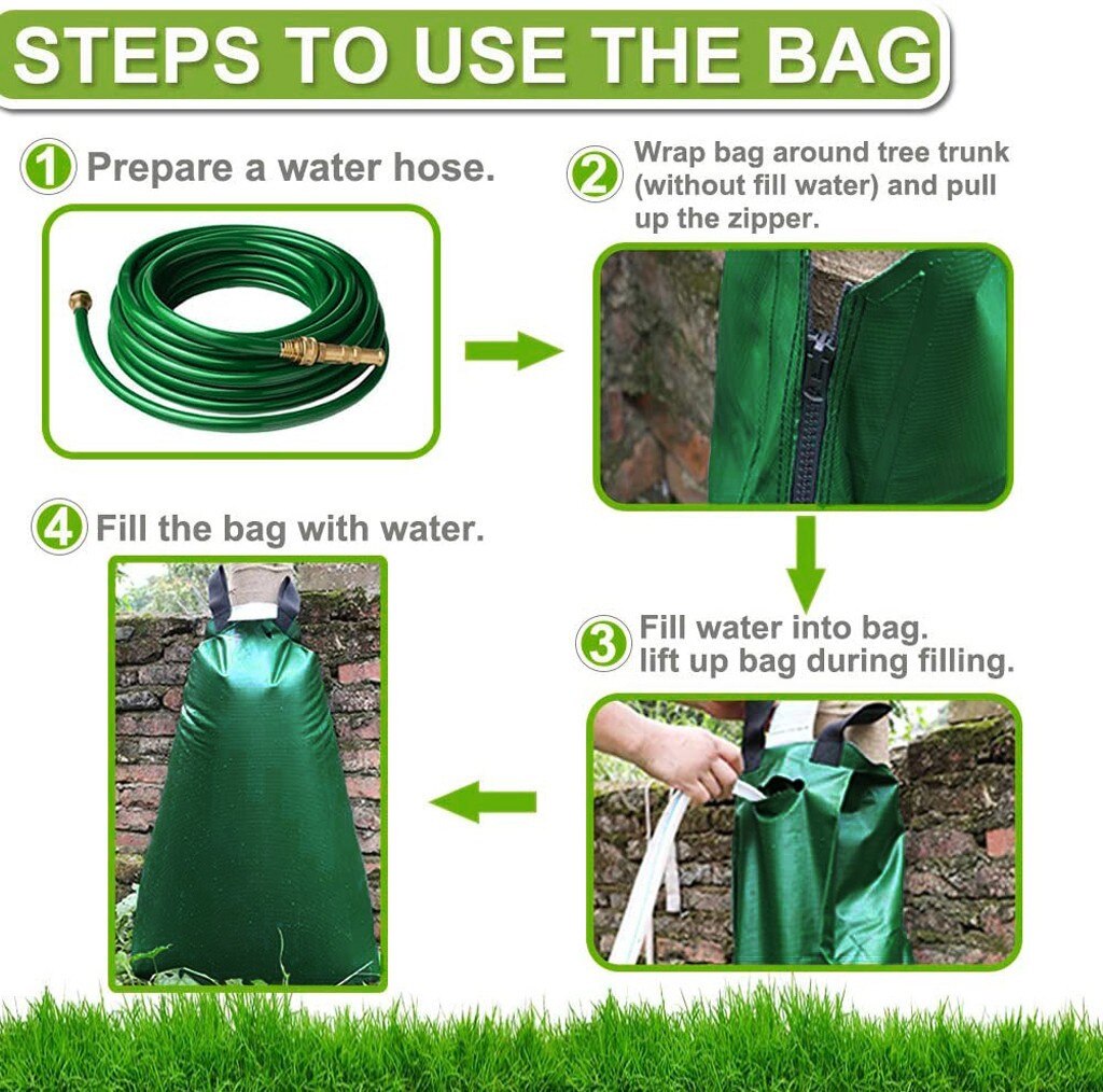 Boom Watering Zak 20 Gallon Slow Release Watering Bag Voor Bomen Dekzeil Pvc Droogte Tassen Voor Tuin Bomen Boom Watering tool