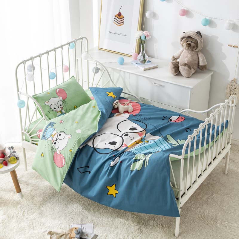 Dagis sängkläder set täcke lakan örngott baby spjälsäng sängkläder set 3 st / set bomull sängkläder utan fyllning: 5
